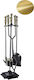 Fireplace Tool Set with Stand Holder Black