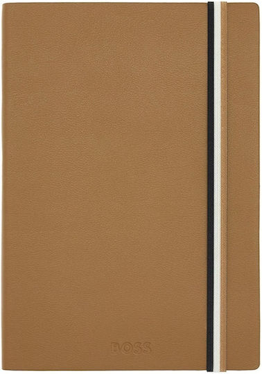 Boss Iconic Notebook A5 with Blank Pages Brown