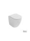 Bianco Ceramica Lenta Floor-Standing Toilet Rimless with Slim Cover Soft Close White