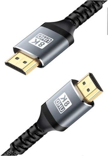 Naxius HDMI 2.1 Ultra High Speed 48Gbps 4K 120Hz HDR VRR Cable HDMI Male - HDMI Male 7m Black