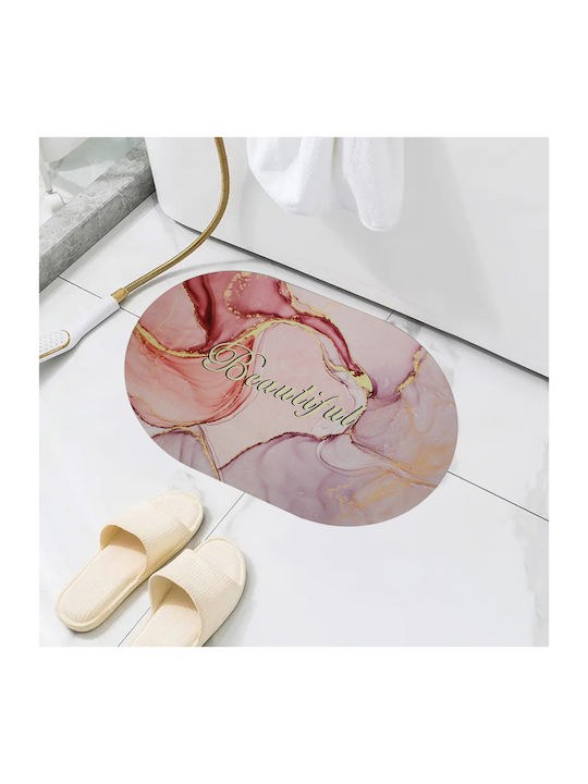 Oval Super Absorbent Bath Mat 78x48 cm Keskor 5...