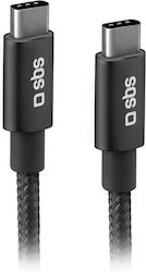 SBS USB 2.0 USB-C masculin - USB-C 25W 1.5m SBS USB 2.0 USB-C masculin - USB-C 25W 1.5m