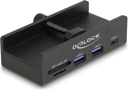 DeLock USB Хъб 3 Порта USB 3.0 с Връзка USB-A