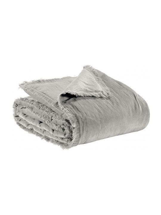 Vivaraise Fara Κουβερλί King Size Βαμβακερό Γκρι 260x260cm
