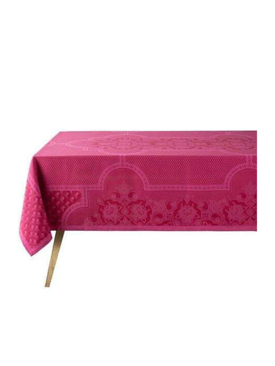 Le Jacquard Francais Tablecloth Cotton Fuchsia 175x320cm