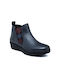 Leder Stiefeletten Damen Silber