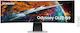 Samsung Odyssey G9 G95SD Ultrawide OLED HDR Curved Gaming Monitor 49" 5120x1440 240Hz με Χρόνο Απόκρισης 0.03ms GTG