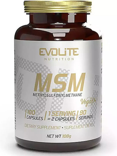 Evolite 375mg Supplement for Healthy Hair Skin & Nails 180 Vegetable Capsules