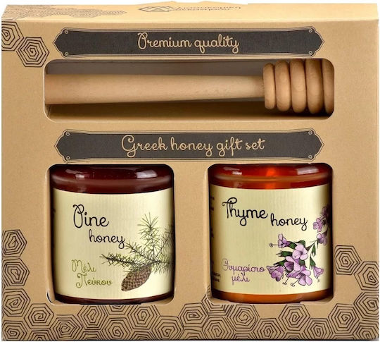Rhodes Honey Collection 2 x 130g & Honey Dipper