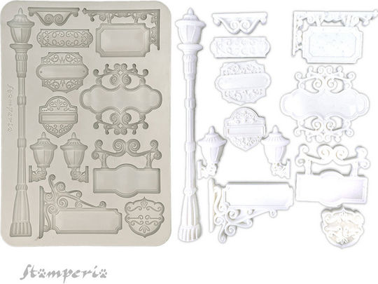Καλούπι Σιλικόνης A5 15×21cm Stamperia Art Travelling Tags