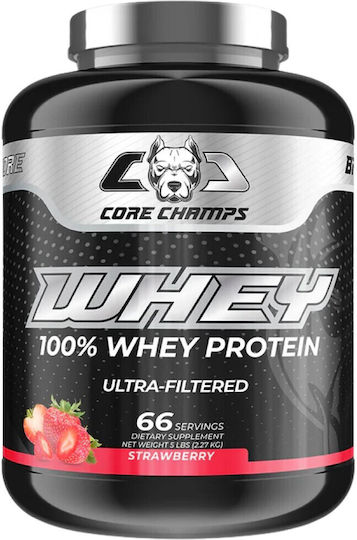 Core Champs 100% Ultra Filtered Протеин Суроватъчен с Вкус Ягода 2.27kg