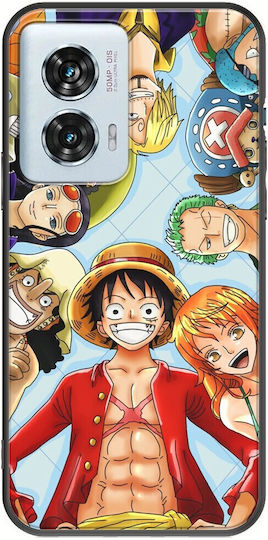 One Piece Motorola Edge 50 Fusion 5G Schwarzes TPU Schwarzes Silikon