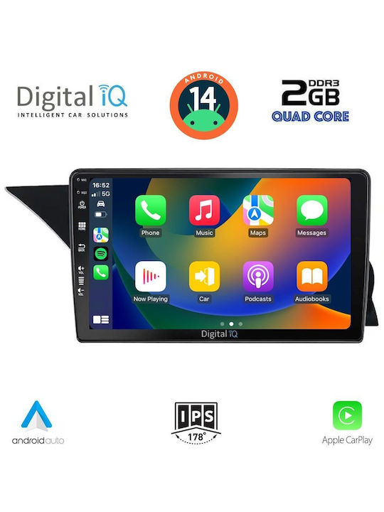 Digital IQ Car Audio System for Mercedes-Benz GLK 2013-2017 (Bluetooth/USB/AUX/WiFi/GPS/Apple-Carplay/Android-Auto) with Touch Screen 9"