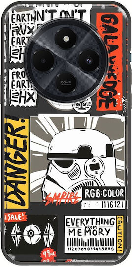 Star Wars Stormtrooper Xiaomi Poco C75 4G Schwarzes TPU Schwarzes Silikon