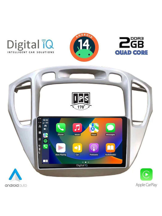 Digital IQ Ηχοσύστημα Αυτοκινήτου για Toyota Highlander 2002-2009 (Bluetooth/USB/AUX/WiFi/GPS/Apple-Carplay/Android-Auto) με Οθόνη Αφής 9"