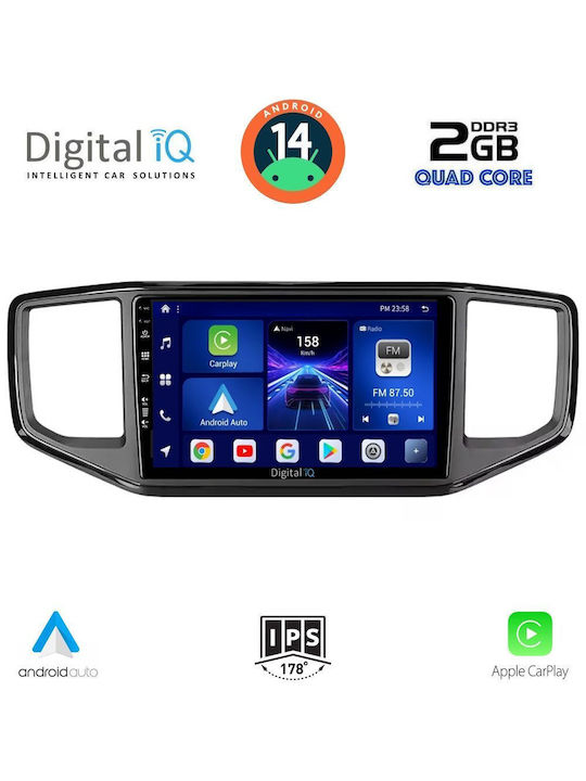 Digital IQ Sistem Audio Auto pentru Volkswagen Amarok 2017-2022 (Bluetooth/USB/WiFi/GPS/Apple-Carplay/Android-Auto) cu Ecran Tactil 9"