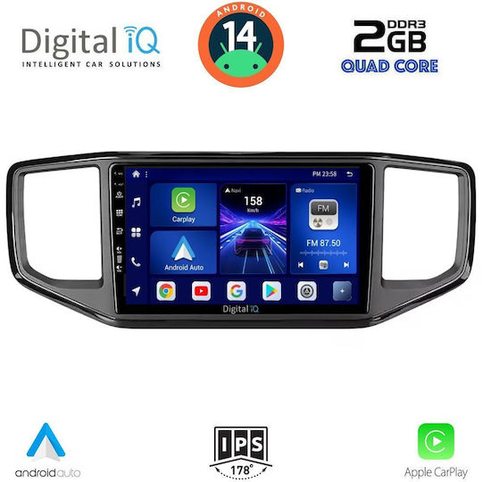 Digital IQ Ηχοσύστημα Αυτοκινήτου για Volkswagen Amarok 2017-2022 (Bluetooth/USB/WiFi/GPS/Apple-Carplay/Android-Auto) με Οθόνη Αφής 9"
