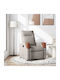 Relax Armchair with Footstool Taupe 50x54x100cm