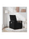 Relax Armchair with Footstool Black 50x54x100cm