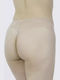 High-waisted Women's Brazil Seamless with Lace Beige