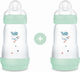 Mam Plastic Baby Bottle Set Anti-Colic with Sil...