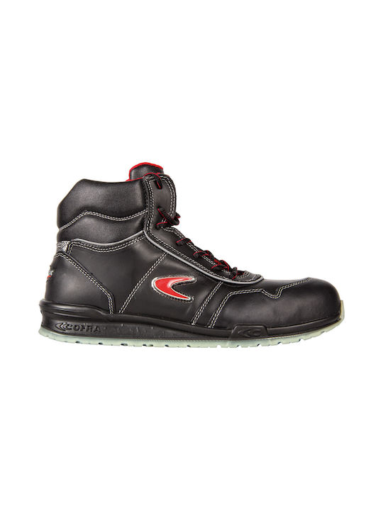 Asphalt Cofra Arbeitsstiefel HAIX Connexis Safety+ GTX Mid Black
