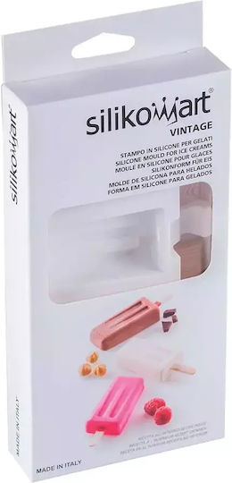 Silikomart Форма за сладкарство Сладолед / Ice Lolly от Силикон 3.7x7x18см