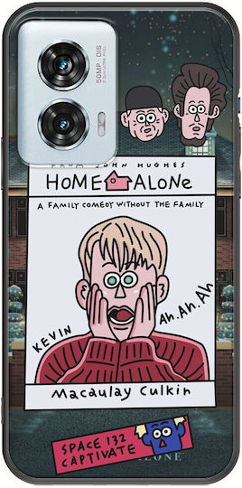 Home Alone Motorola Edge 50 Fusion 5G Schwarzes TPU Schwarzes Silikon