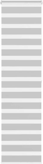 Vidaxl Jaluzea Zebra Gri Deschis Material Lățime 55,9 cm Poliester Gri