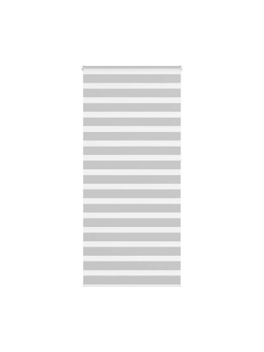 Vidaxl Jaluzea Zebra Gri Deschis Țesătură Lățim...