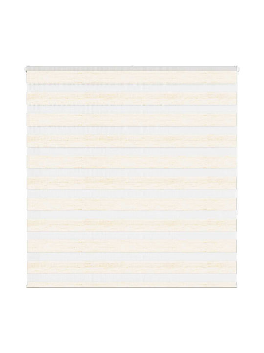 Vidaxl Zebra Blind Beige Marble Fabric Width 135.9 cm Polyester Beige