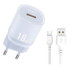 XO Ladegerät mit USB-A Anschluss und Kabel Micr...