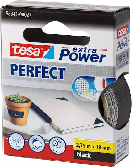 Tesa Duct Tape 2,75m X 19mm Extra Power Black Perfect 56341