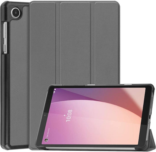 Color 3-fold Holder Flip Cover Γκρι (Lenovo Tab M8 Gen 4)