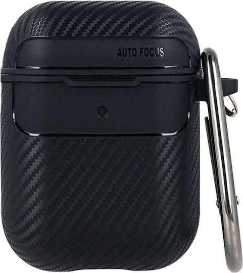 TelForceOne Carbon Premium Case Silicone in Black color for Apple AirPods 4