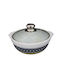 Epiplo-Fos Ceramic Round Heat-Resistant Cookware with Lid