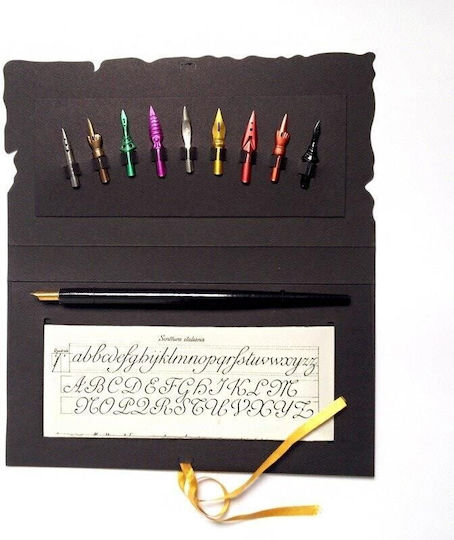 Francesco Rubinato Art Set 422/b Wooden Dip Pen 10 Nibs 8051773940996