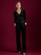 Women's Fabric Trousers Black