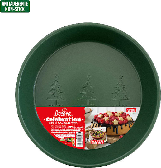 Decora Weihnachtliche Süßigkeitenform aus Metall, Grün, 24,5 cm