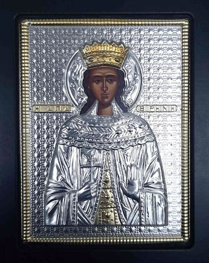 Εικόνα Ξύλινη Επίχρυση Αγία Ειρήνη 19x24cm Forhome 9904156 Home