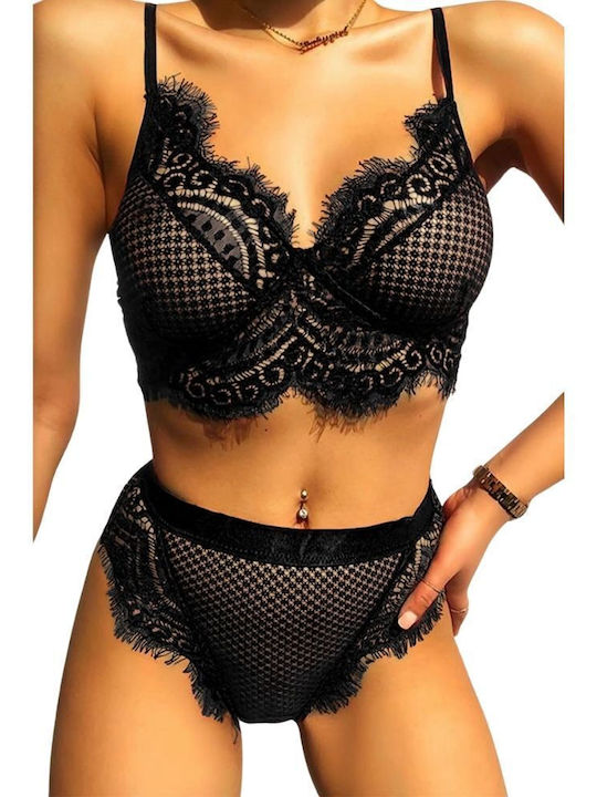 Zoli Underwear Set with Slip Black