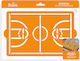 Basketballplatz Schablone 20x30cm