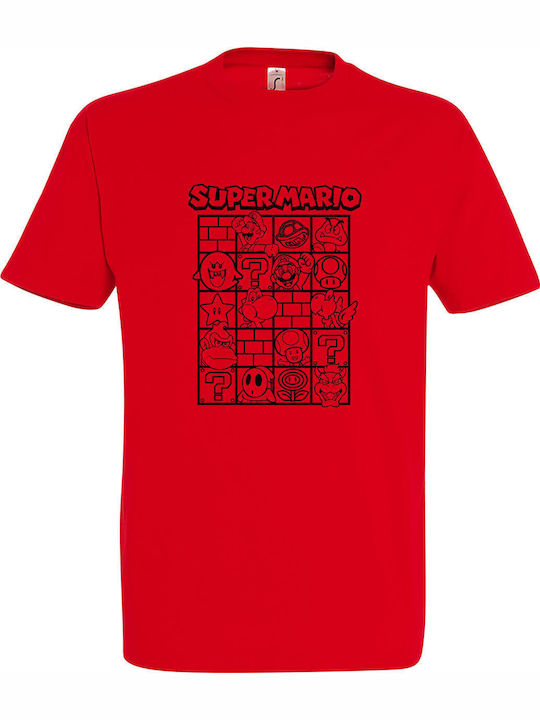 kirikoko Kids' T-shirt Red Super Mario Fanart