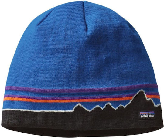 Beanie Unisex Beanie Gestrickt in Blau Farbe