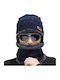 Beanie Unisex Σκούφος Πλεκτός σε Navy Μπλε χρώμα