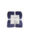 Marwa Sherpa Blanket Double 220x240cm Blue