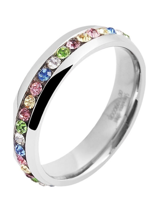 Akzent Ring with Stones made of Steel