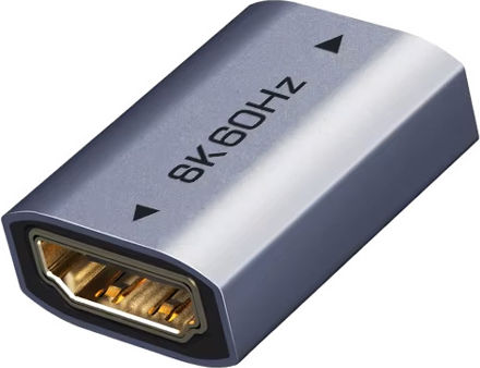 Cabletime Μετατροπέας HDMI male σε HDMI female Γκρι 1τμχ CT-HEF8K-AG