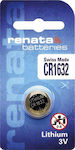 Renata Μπαταρία Λιθίου Ρολογιών CR1632 3V 1τμχ