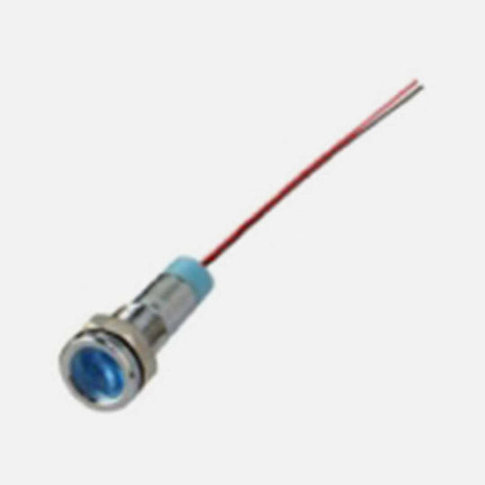 Gbc 25.4160.75-μπλε Μεταλλικό Ενδεικτικό Led Λαμπάκι 220v